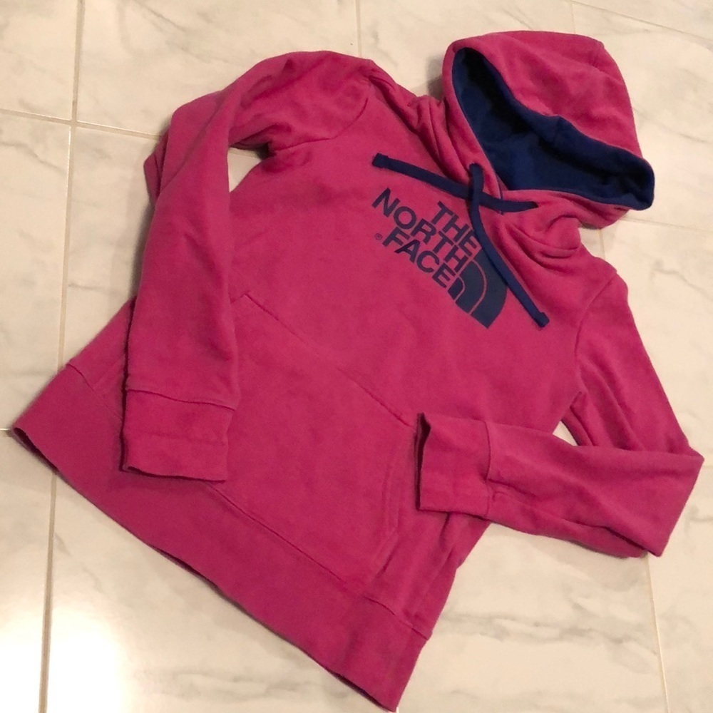 NORTH face ladies pink hoodie.